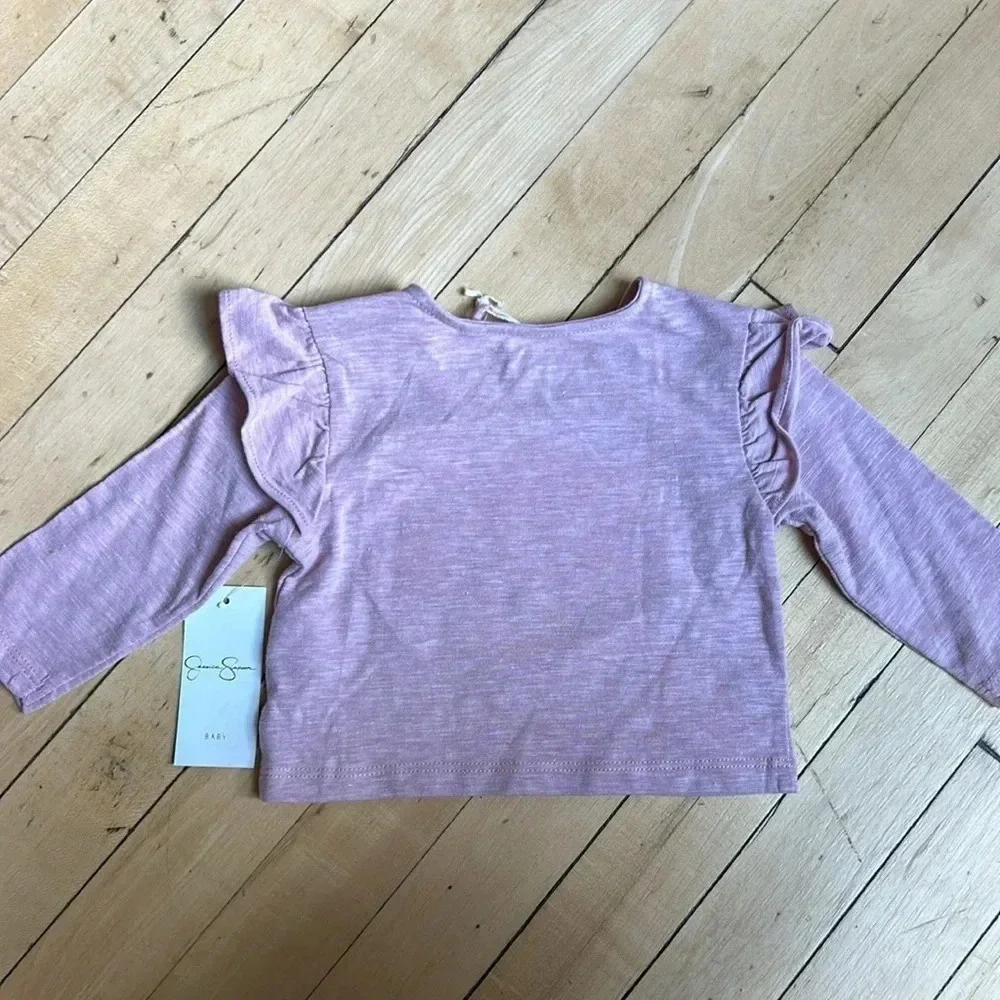 Jessica Simpson Baby Girl Long Sleeve Shirt Pink | Baby Girl Shirt | Baby Girl